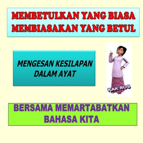 Panduan menjawap bm upsr mengesan kesilapan