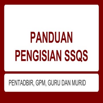 Panduan pengisian ssqs