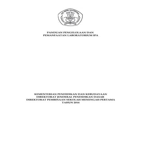 Panduan Pengelolaan Lab dan Penilaian Teknisi serta Laboran