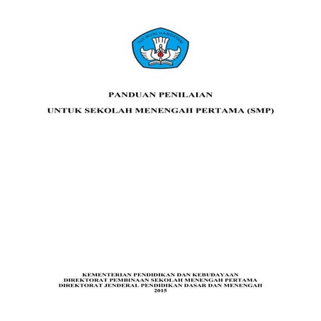 Panduan Penilaian Kurikulum 2013 SMP