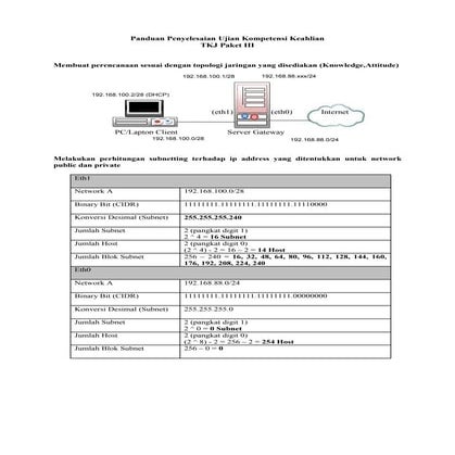 Konfigurasi Server Gateway dengan fitur PROXY, WEBSERVER dan DHCP