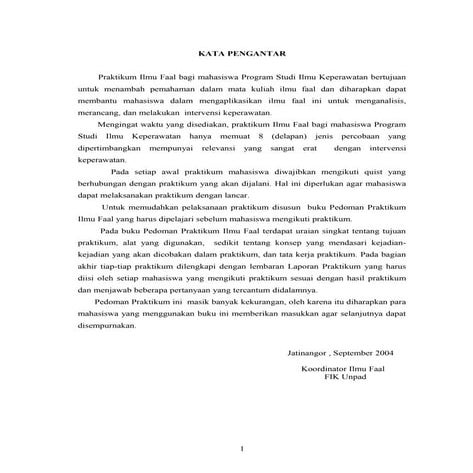 Panduan praktikum ilmu faal