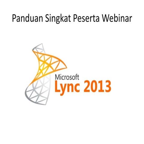 Panduan singkat lync2013