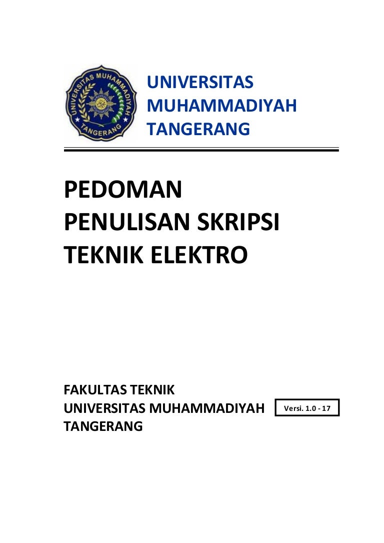 Panduan Skripsi Teknik Elektro Ft Umt