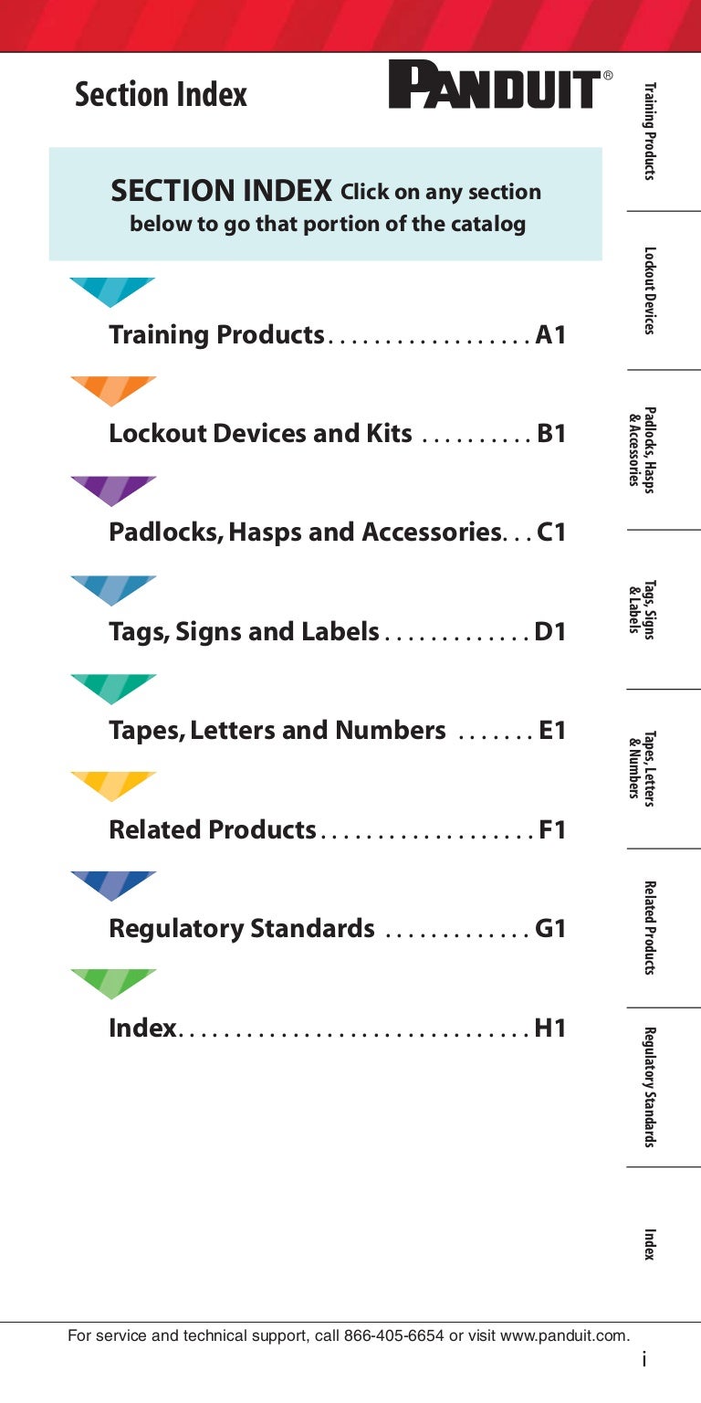 Panduit Lockout Tagout Electrical Safety Catalogue