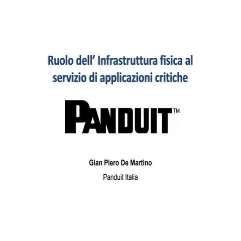 TBIZ 2012 - Panduit 