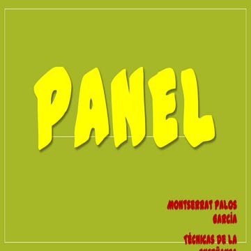 TECNICA DE PANEL by Montserrat P. 