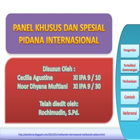 Panel khusus & spesial pidana internasional