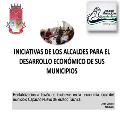 Rentabilización del municipio Capacho Nuevo a través de iniciativas de econom...