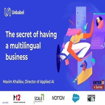 Panel 5-The secret of having a multilingual business