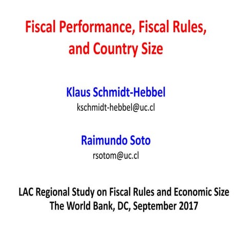 Fiscal Performance, Fiscal Rules, and Country Size