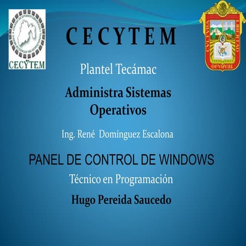 Panel de control windows