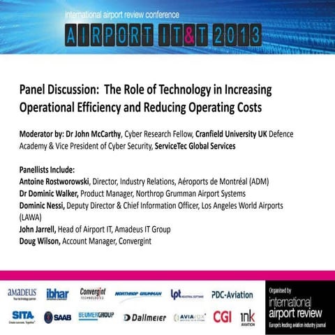 Airport IT&T 2013 Panel Discussion
