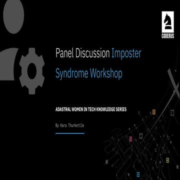 Imposter Syndrome Workshop Adastral Women in Tech