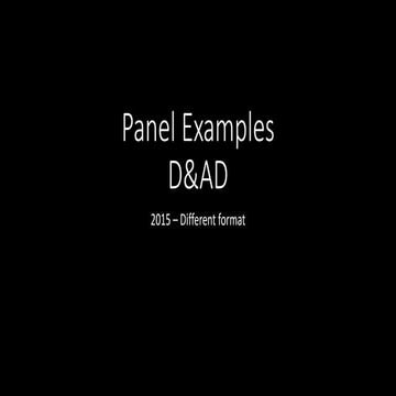 Panel examples