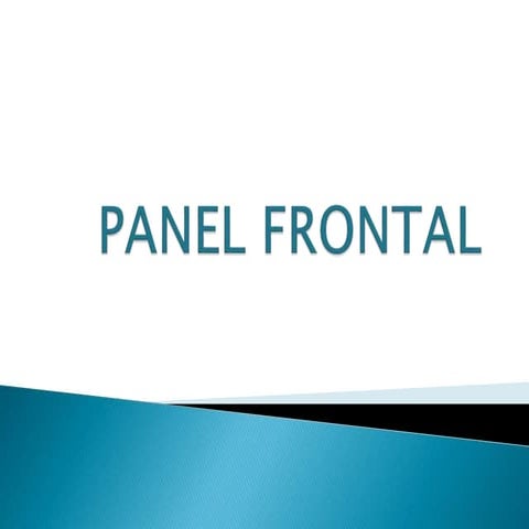 Panel frontal