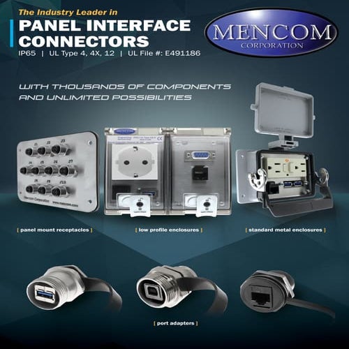 Panel interface connectors