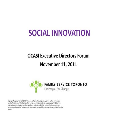 Panel presentation social innovation margaret hancock-nov. 11_2011 ocasi ed