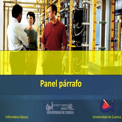 Panel párrafo