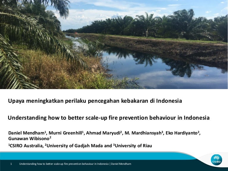Understanding how to better scale-up fire prevention behaviour in ...