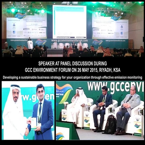 Panel speaker during GCC Environment Forum - 26 May 2015 | PDF