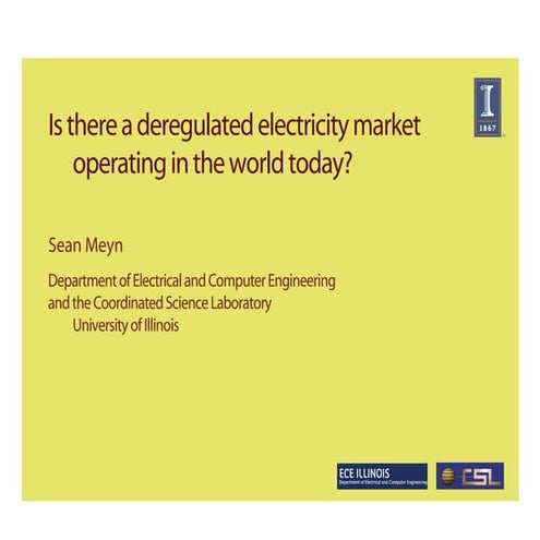 Panel Lecture for Energy Systems Week