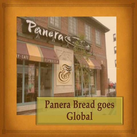 Panera bread goes global