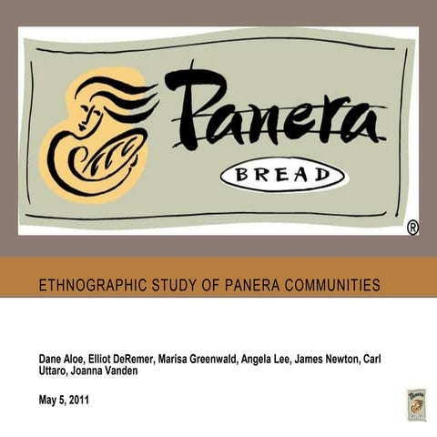 Panera Market Research Project