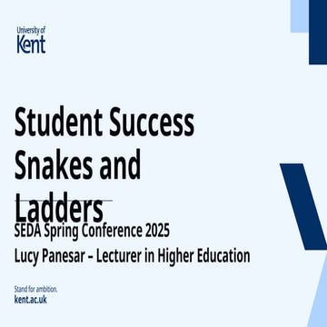 Student Success Snakes and Ladders, Lucy Panesar