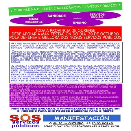 Panfleto manifestacion 20 octubre (texto)