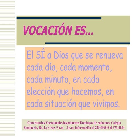 Panfletos  Vocacionales 2