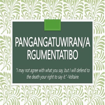 PANGANGATUWIRAN RETORIKA IKAAPAT NA LEBEL.pptx