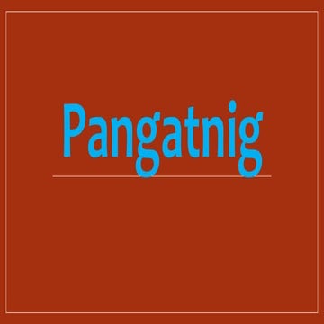 Pangatnig | PPTX