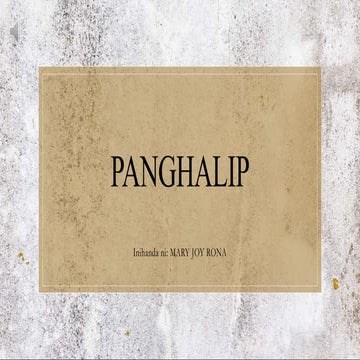 Panghalip