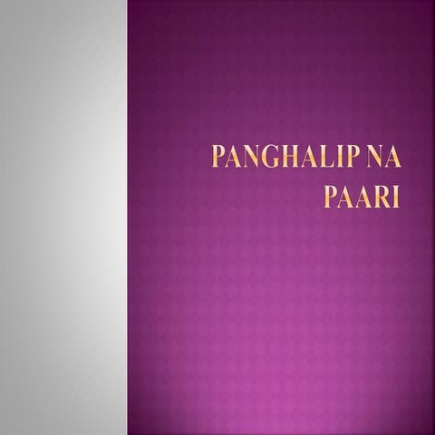 Panghalip na paari grade 3