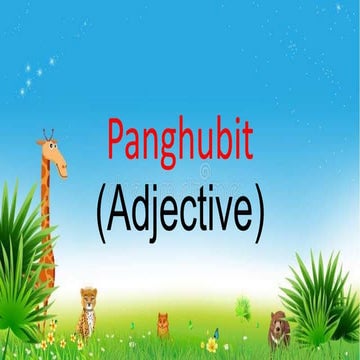 Panghubit (Adjective)