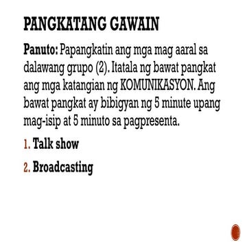 mga elemento at proseso ng isang komunikasyon | PPTX