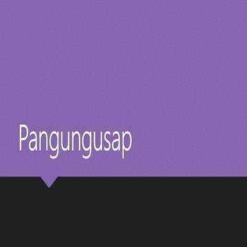 Pangungusap