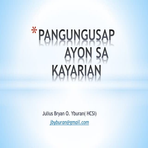 Pangungusa payon sa kayarian