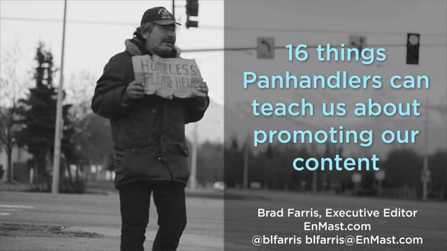 16 things that Panhandlers can teac...