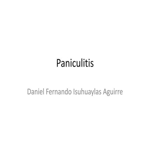 Paniculitis