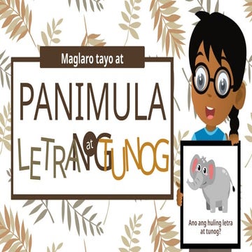 Panimulang Letra at Tunog Game Presentation in Colorful Illustrative ...
