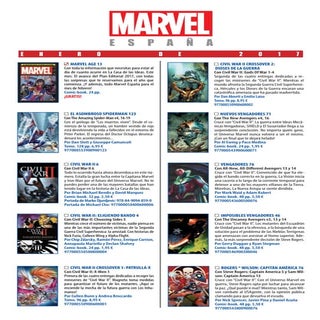 Panini. Novedades enero 2017 Marvel