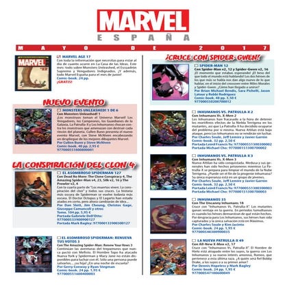 Panini. Novedades Marvel mayo 2017 