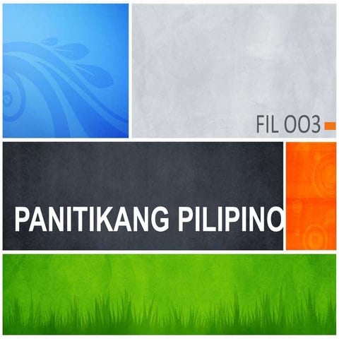 Panitikang pilipino