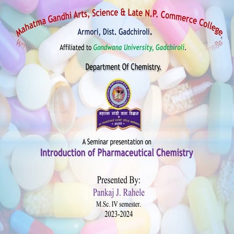 Introduction of Pharmaceutical Chemistry