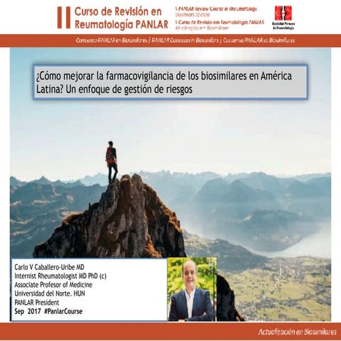 Biosimilares . Un Enfoque desde la Gestión de Riesgos #PanlarCourse