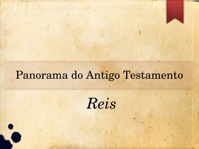 Panorama do AT - Reis 1 e 2