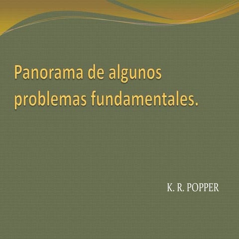 Panorama de algunos problemas fundamentales equipo 5