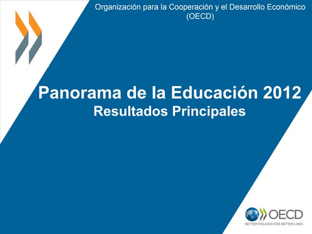 Panorama de la Educación 2012 - Res...
